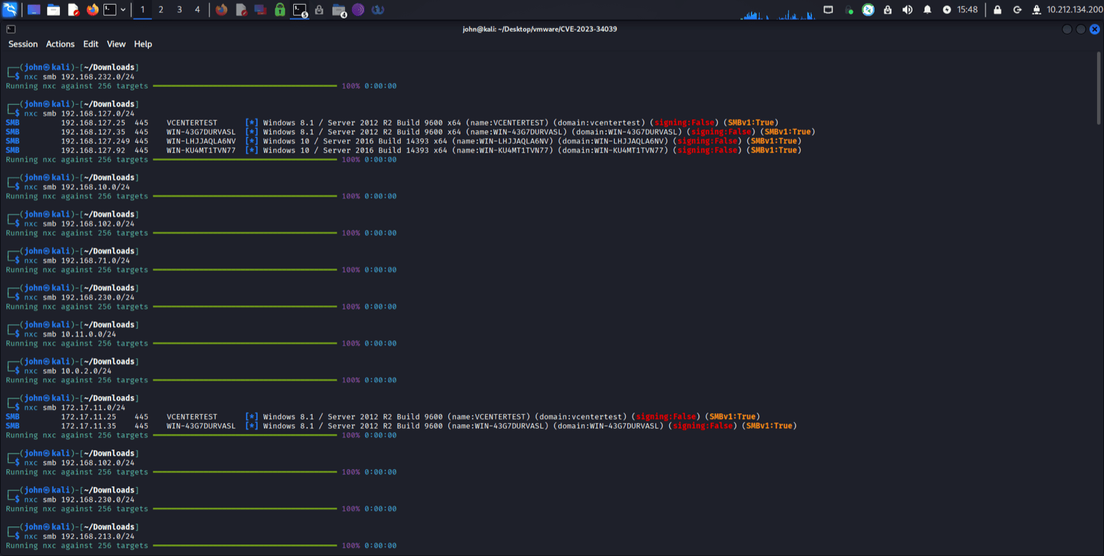 SMB Enumeration using nxc
