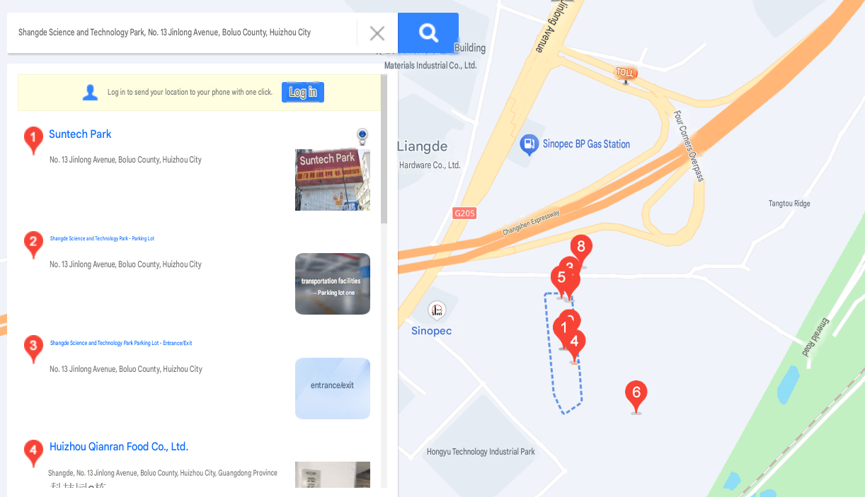 Registered address — Shangde Science & Technology Park, No. 13 Jinlong Avenue, Boluo County