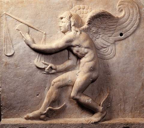 Artistic representation of Kairos, the Greek god of opportunity