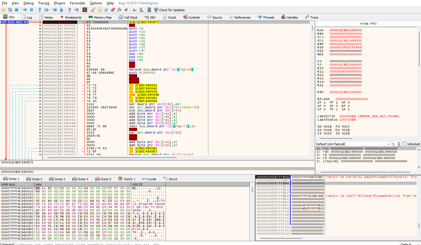 Additional Stage 3 resolver evidence for runtime import discovery and function-pointer setup