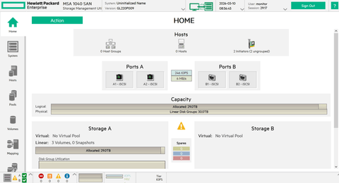 Hyper-V Volume Manager interface — operator targeting virtual disk volumes at the hypervisor level