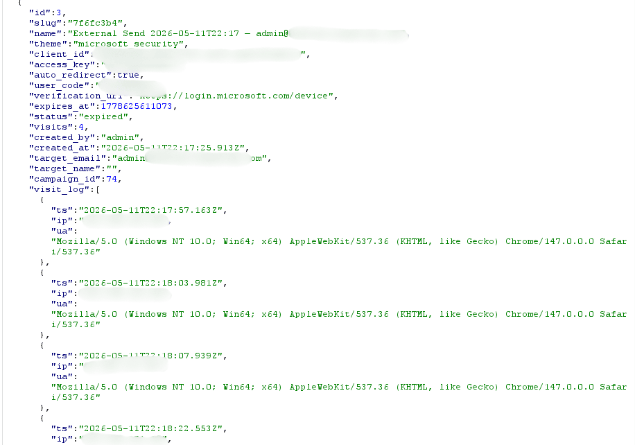 Fake/testing panel success indicators/counters